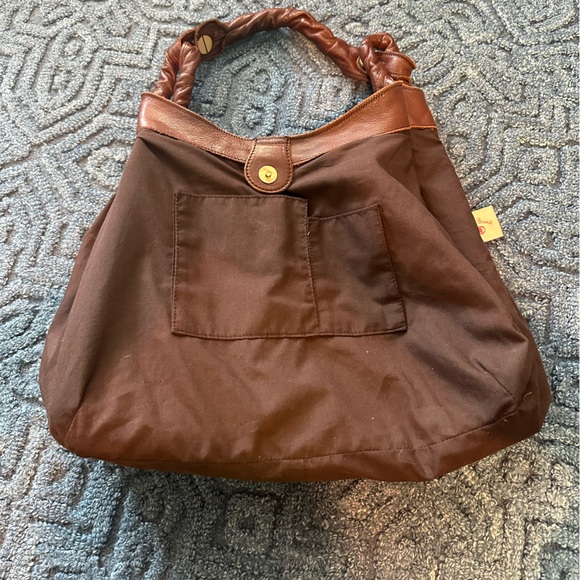 Lucky Brand Leather Boho Shoulder Handbag - Picture 7 of 10